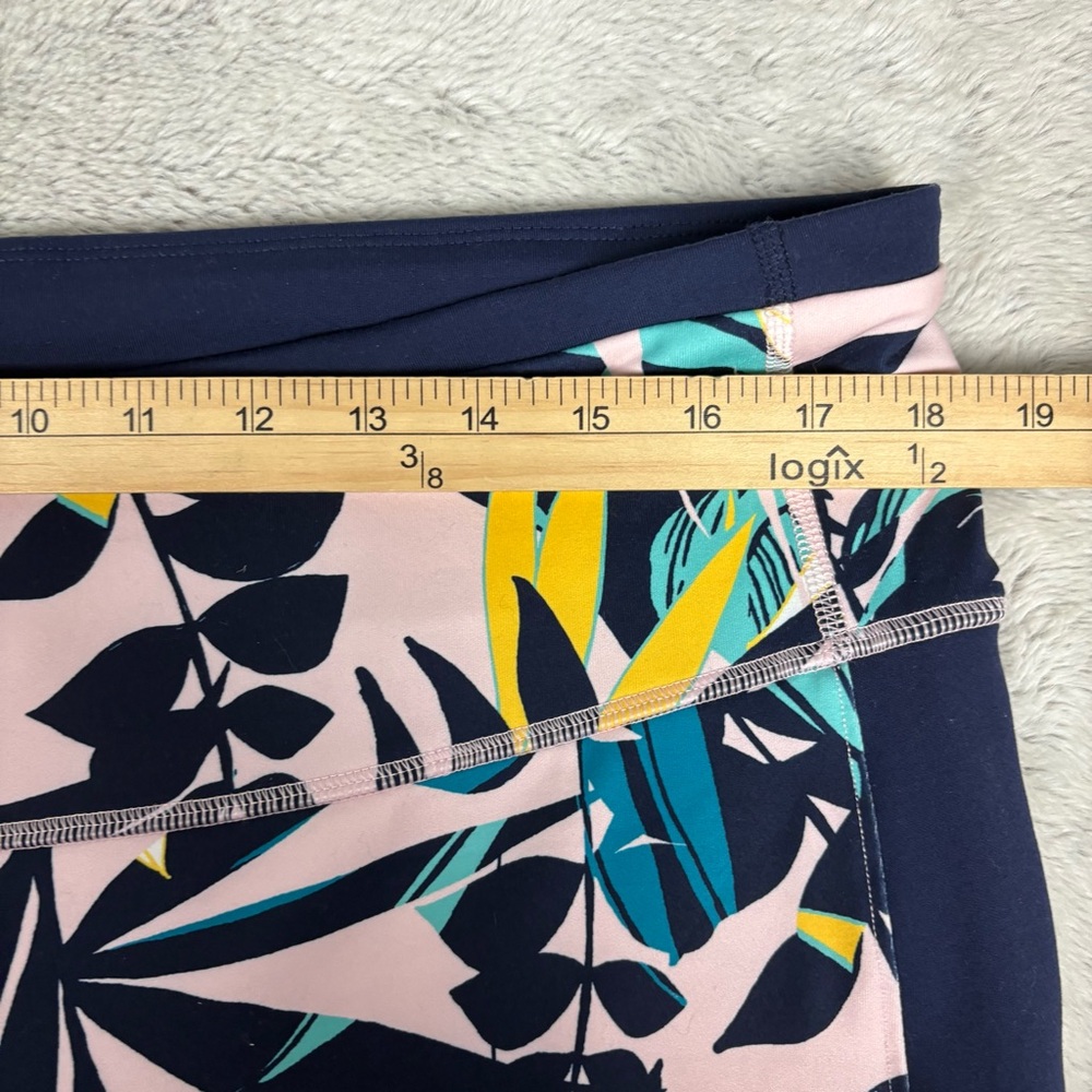 Old Navy Women Plus Elevate Legging Go Dry Tropical Print Capri Summer XXL 2X‎ - Picture 3 of 10